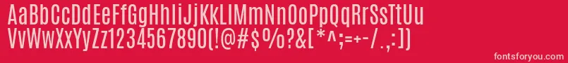 AntonioRegular Font – Pink Fonts on Red Background