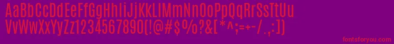 AntonioRegular Font – Red Fonts on Purple Background