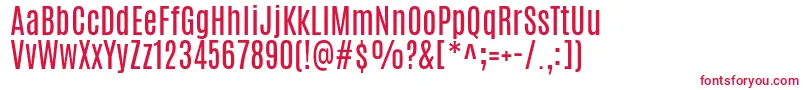 AntonioRegular Font – Red Fonts on White Background