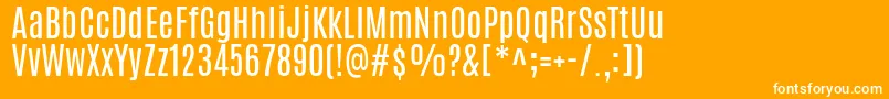 AntonioRegular Font – White Fonts on Orange Background