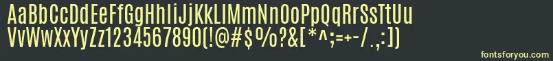 AntonioRegular Font – Yellow Fonts on Black Background