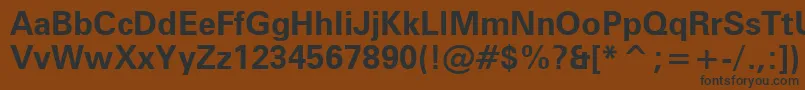 ZurichBoldBt Font – Black Fonts on Brown Background