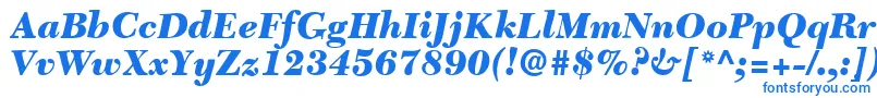 フォントC651RomanBlackItalic – 青いフォント