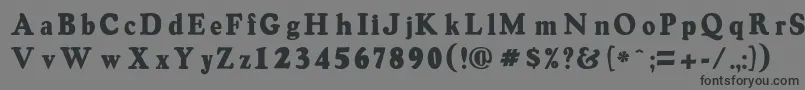 Oswaldgrey Font – Black Fonts on Gray Background