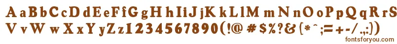 Шрифт Oswaldgrey – коричневые шрифты на белом фоне