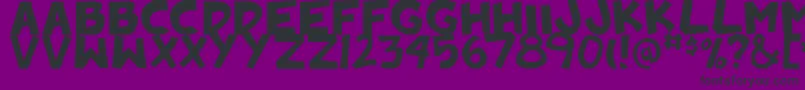Badankadonk Font – Black Fonts on Purple Background