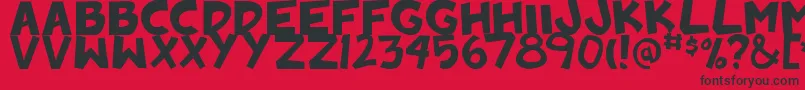 fuente Badankadonk – Fuentes Negras Sobre Fondo Rojo