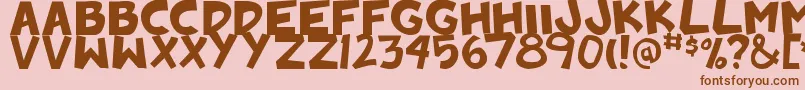 More about Badankadonk Font Badankadonk Font – Brown Fonts on Pink Background