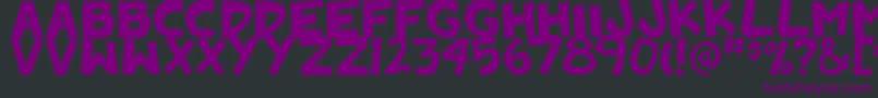 Badankadonk Font – Purple Fonts on Black Background