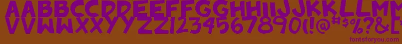 Badankadonk Font – Purple Fonts on Brown Background