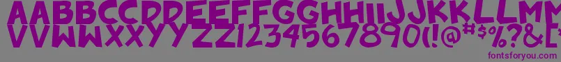 Badankadonk Font – Purple Fonts on Gray Background