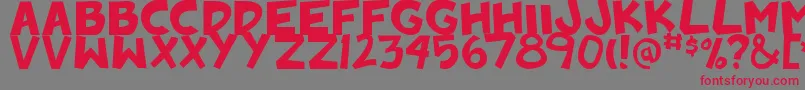 fuente Badankadonk – Fuentes Rojas Sobre Fondo Gris