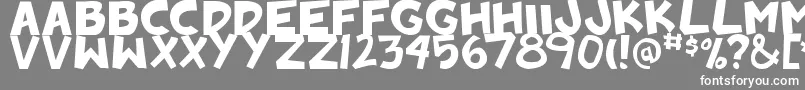 Badankadonk Font – White Fonts on Gray Background
