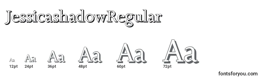 JessicashadowRegular Font Sizes