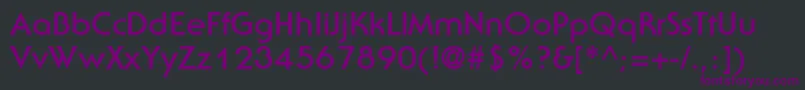 Więcej informacji o czcionce ItcSerifGothicLtBold Czcionka ItcSerifGothicLtBold – fioletowe czcionki na czarnym tle