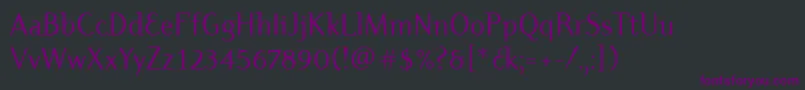 DyadisItcBook Font – Purple Fonts on Black Background