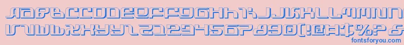 Infinitys Font – Blue Fonts on Pink Background