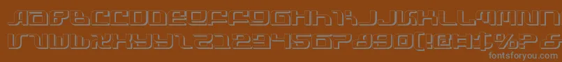 Infinitys-Schriftart – Graue Schriften auf braunem Hintergrund