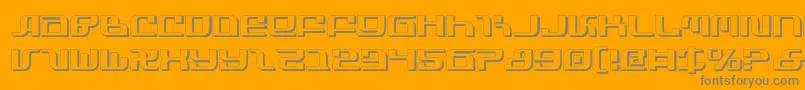 Infinitys Font – Gray Fonts on Orange Background