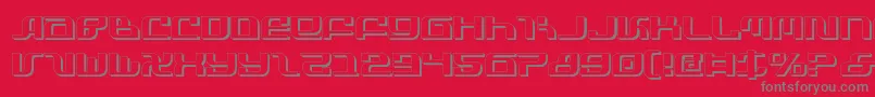 Infinitys-Schriftart – Graue Schriften auf rotem Hintergrund