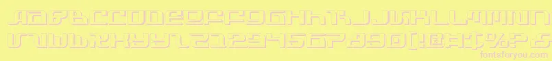 Infinitys Font – Pink Fonts on Yellow Background