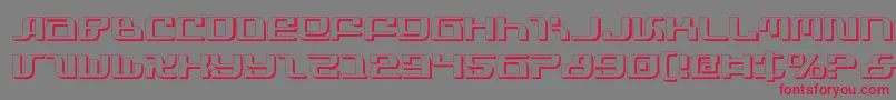 Infinitys-Schriftart – Rote Schriften auf grauem Hintergrund