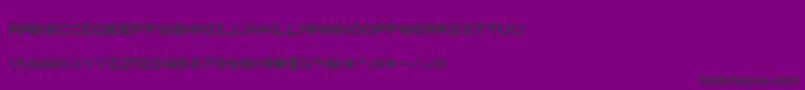 Instructions Font – Black Fonts on Purple Background