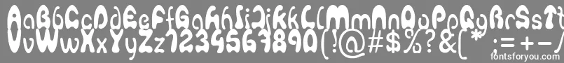 フォントAgafont – 灰色の背景に白い文字