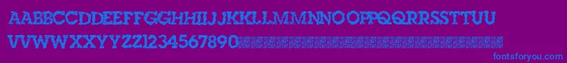 Singleorigin Font – Blue Fonts on Purple Background