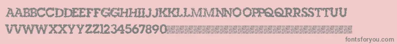 Singleorigin Font – Gray Fonts on Pink Background