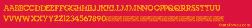 Singleorigin Font – Orange Fonts on Red Background