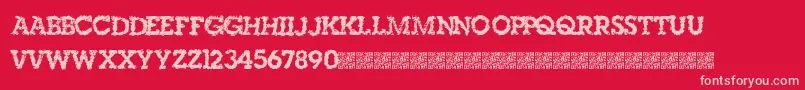 Singleorigin Font – Pink Fonts on Red Background
