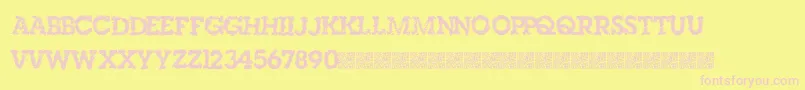 Singleorigin Font – Pink Fonts on Yellow Background