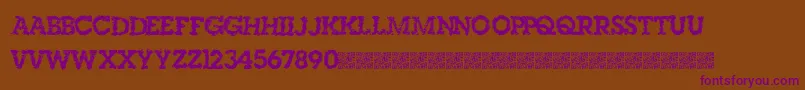 Singleorigin Font – Purple Fonts on Brown Background
