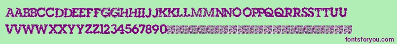 Singleorigin Font – Purple Fonts on Green Background