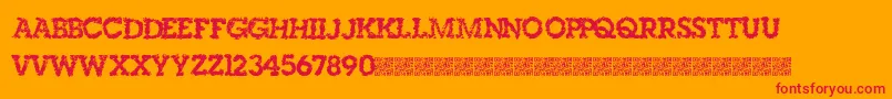 Singleorigin Font – Red Fonts on Orange Background