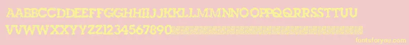 Singleorigin Font – Yellow Fonts on Pink Background