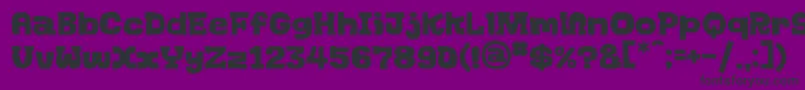 フォントGoGoGo – 紫の背景に黒い文字