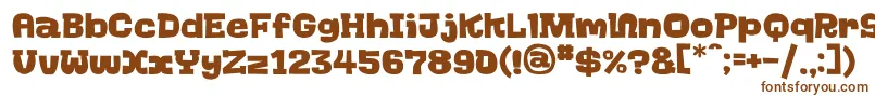 GoGoGo Font – Brown Fonts on White Background