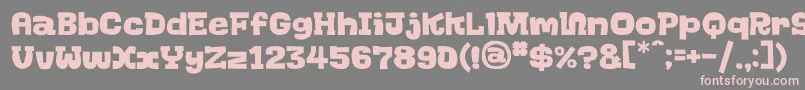 GoGoGo Font – Pink Fonts on Gray Background