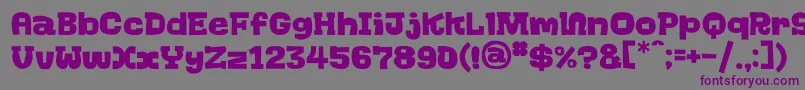 GoGoGo Font – Purple Fonts on Gray Background