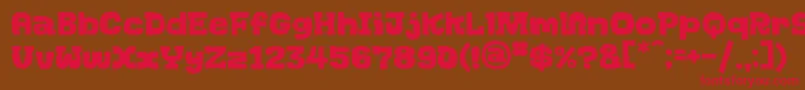 GoGoGo Font – Red Fonts on Brown Background