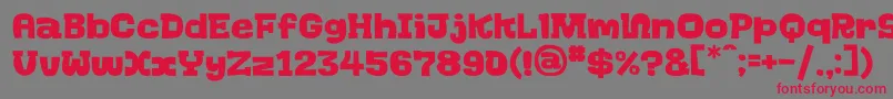 GoGoGo Font – Red Fonts on Gray Background