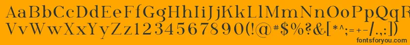 Шрифт PhosphorusSelenide – чёрные шрифты на оранжевом фоне