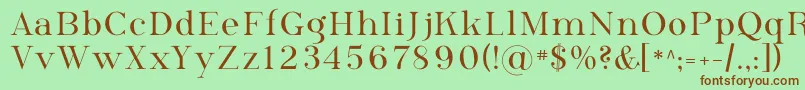 PhosphorusSelenide Font – Brown Fonts on Green Background