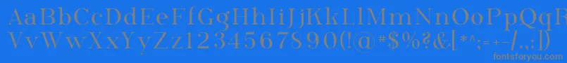 フォントPhosphorusSelenide – 青い背景に灰色の文字