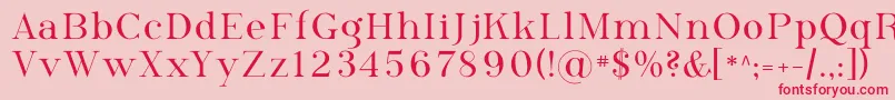 フォントPhosphorusSelenide – ピンクの背景に赤い文字