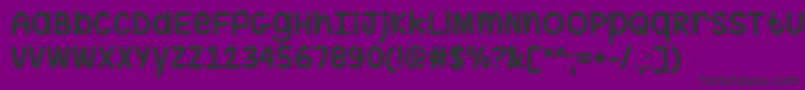 HugMeTightOtf Font – Black Fonts on Purple Background