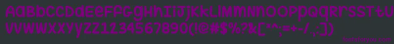 HugMeTightOtf Font – Purple Fonts on Black Background