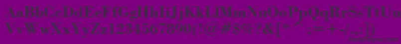 BodoniBt Font – Black Fonts on Purple Background